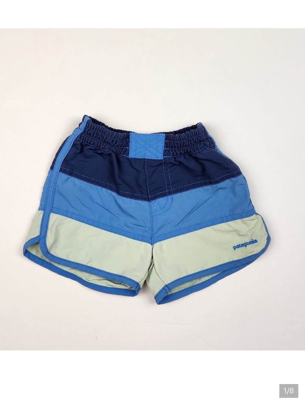 Patagonia Baby Boardshorts Blue Green Colorblock 2T